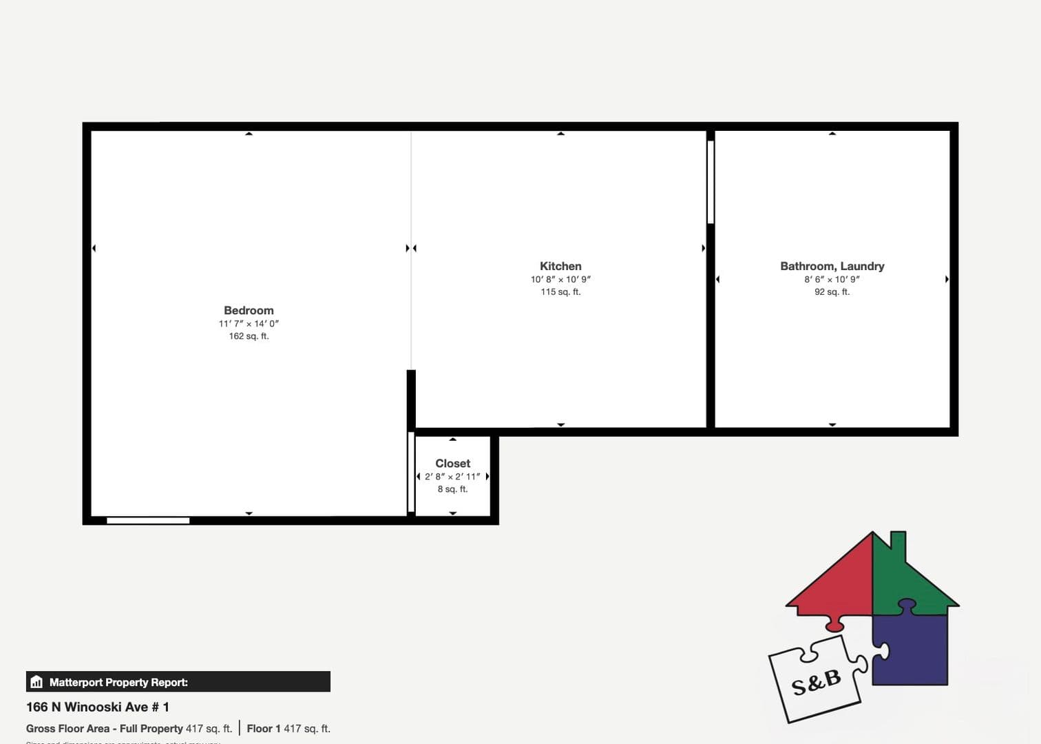 Burlington Apartment: 166 N. Winooski Ave