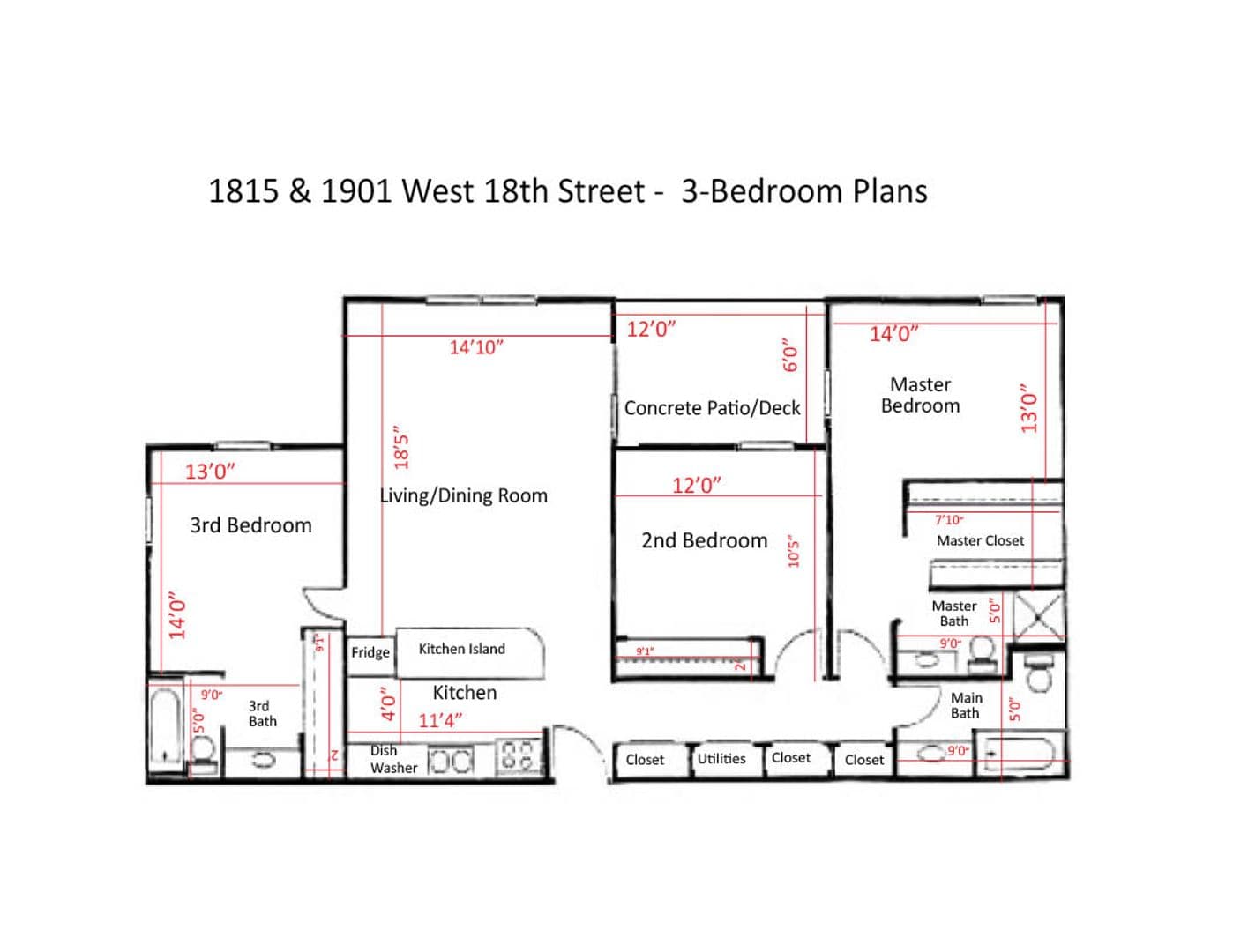 Cedar Falls Apartment: 1815  West 18th St