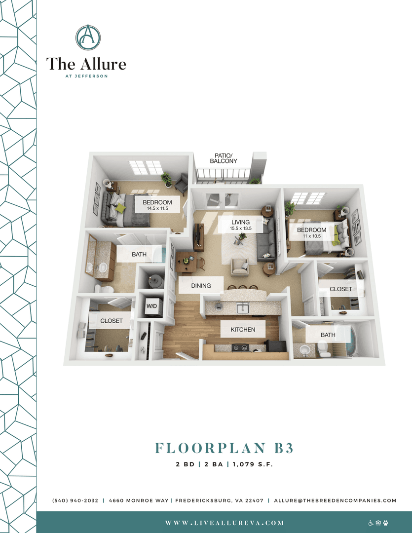 Fredericksburg Apartment: 4660 Monroe Way