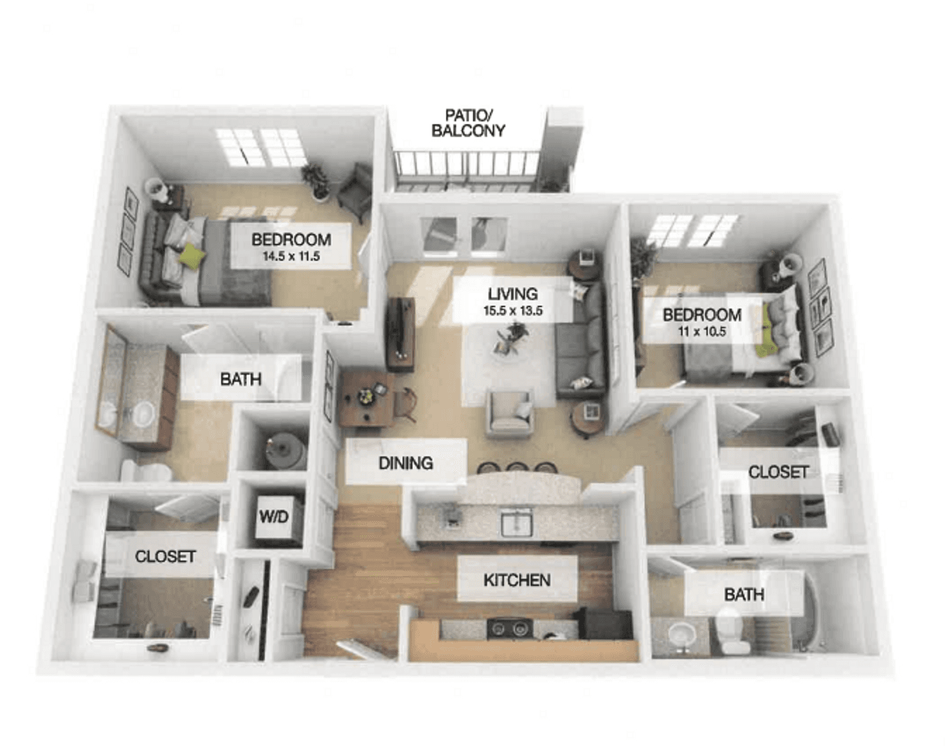 Fredericksburg Apartment: 4660 Monroe Way