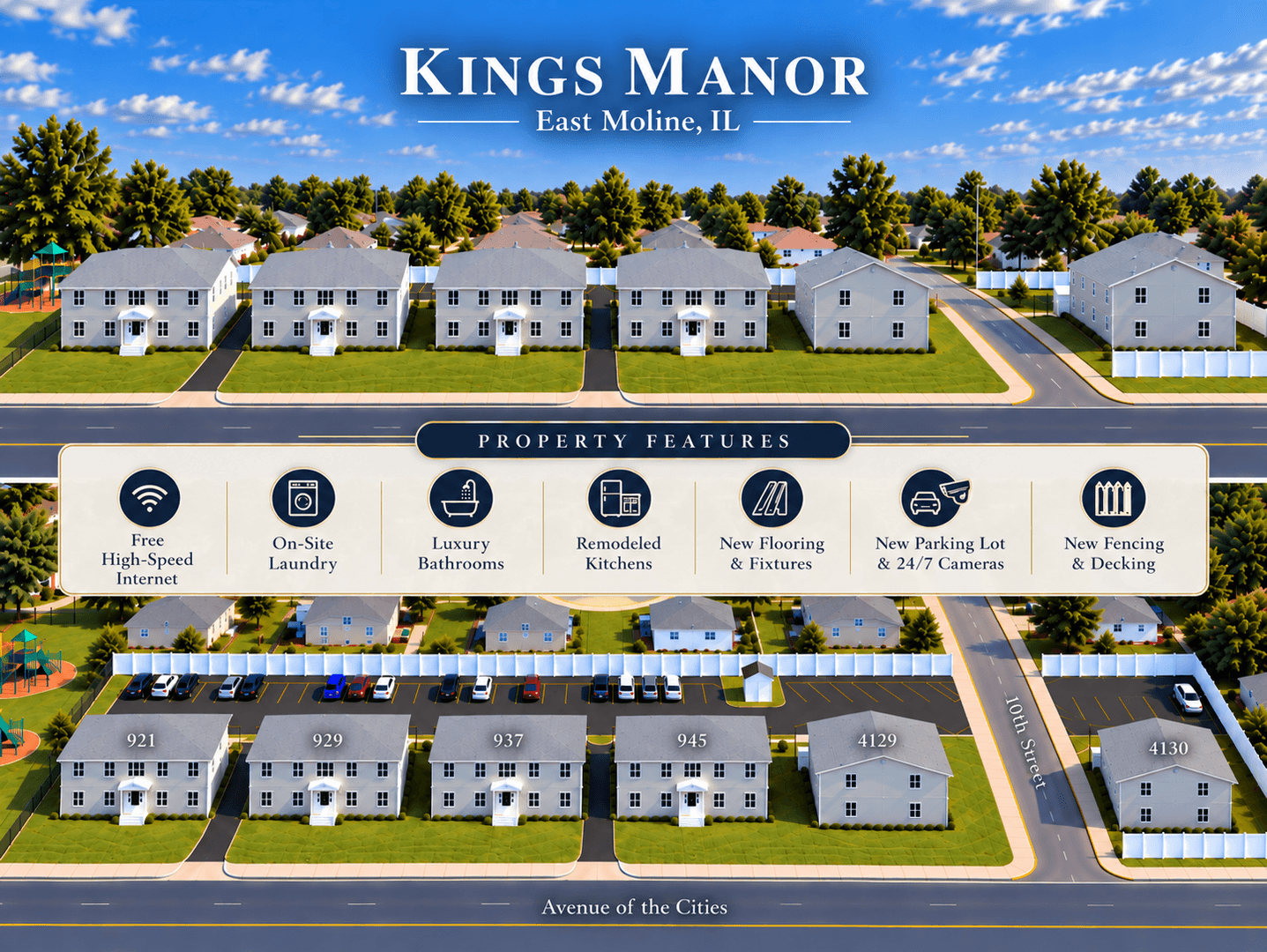 East Moline Apartment: 921 Ave of the Cities