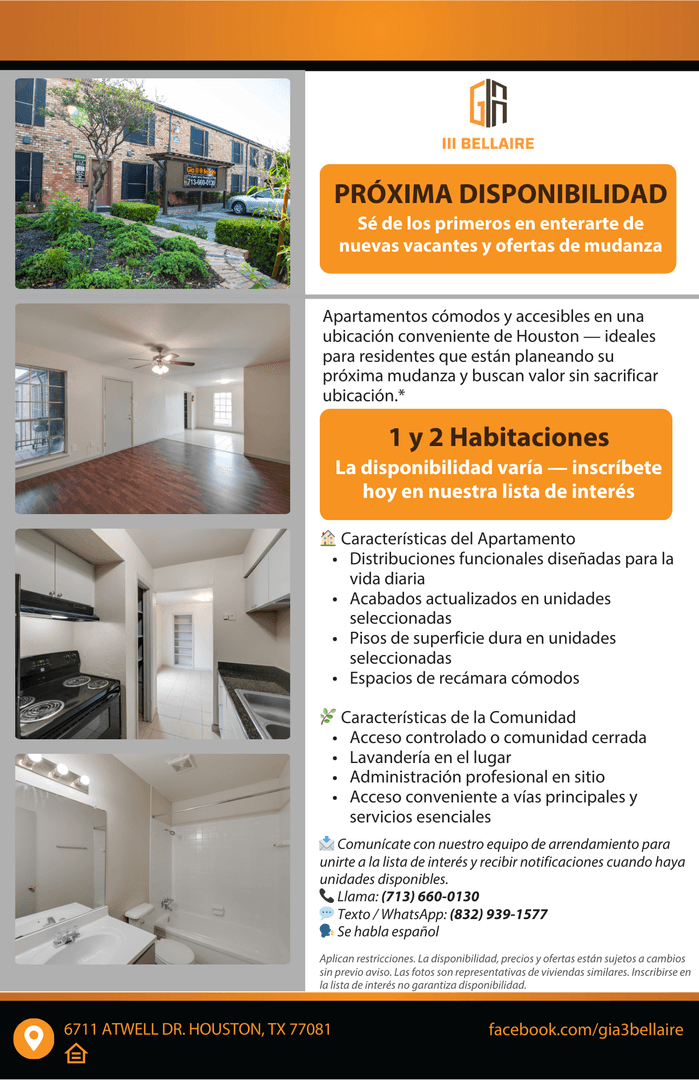 Houston Apartment: 6655 Dashwood & 6711 Atwell Dr