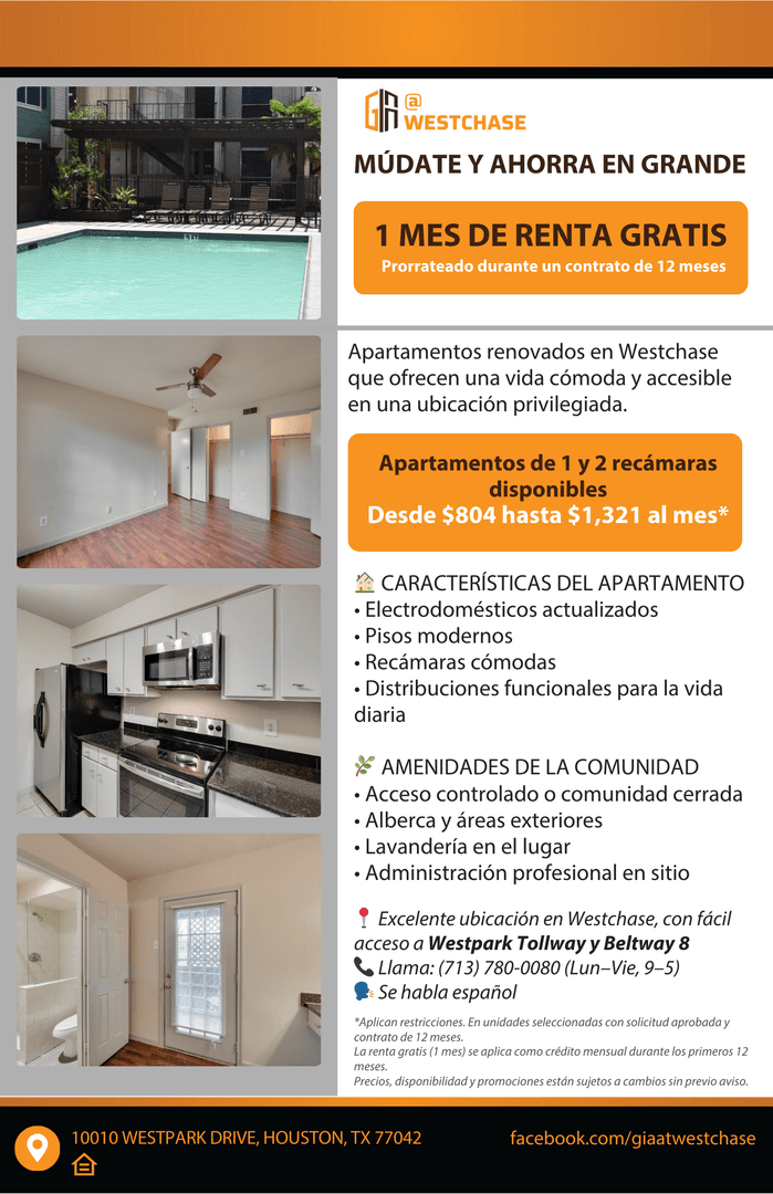 Houston Apartment: 10010 West Park Dr.