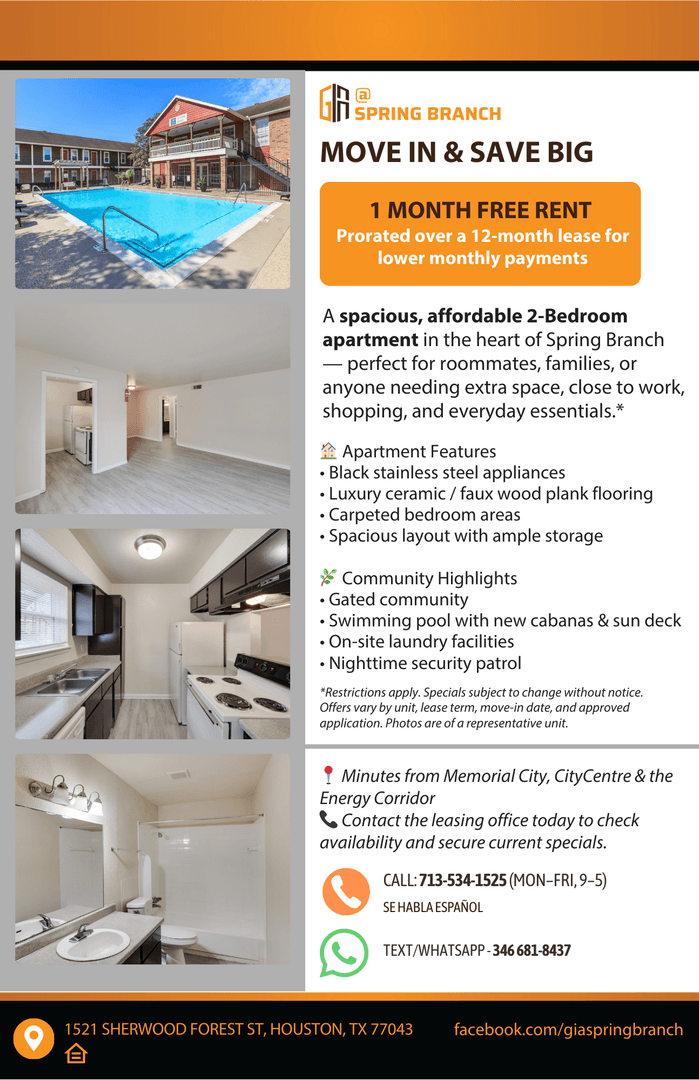 Houston Apartment: 1521 Sherwood Forest