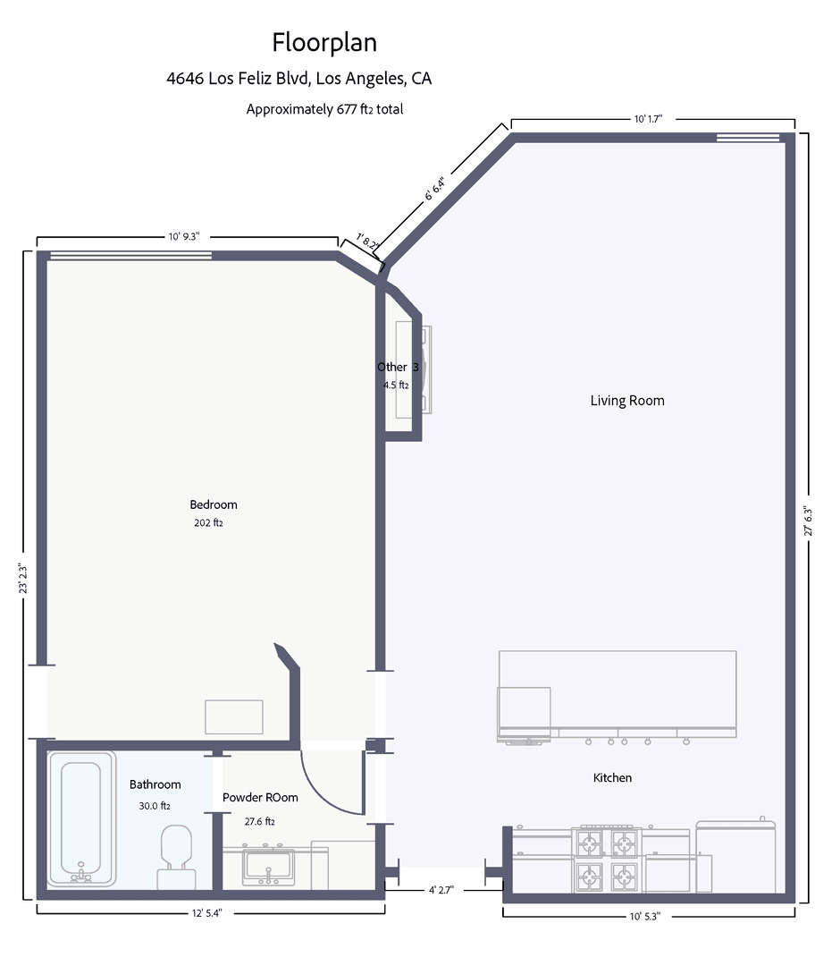 Los Angeles Apartment: 4646 Los Feliz Blvd