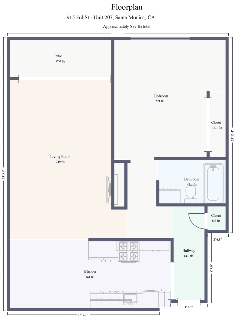 Santa Monica Apartment: 915 3rd Street