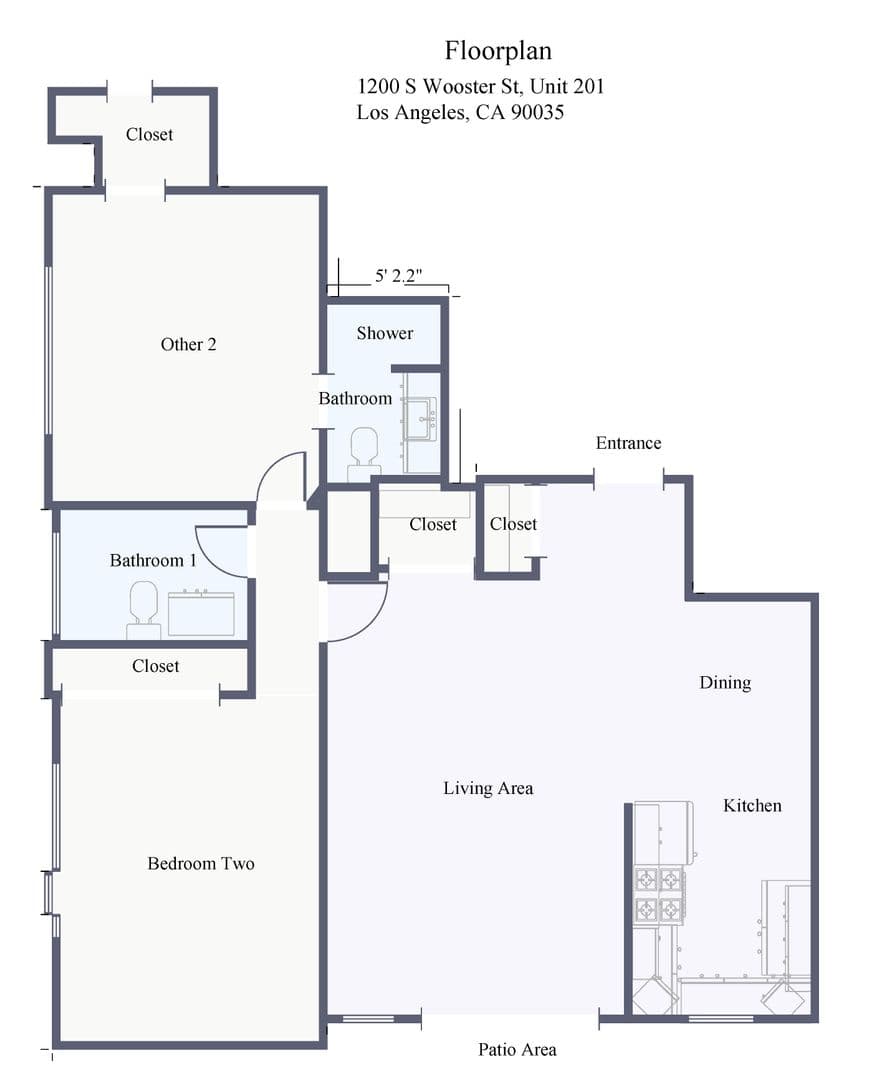 Los Angeles Apartment: 1200 S Wooster St