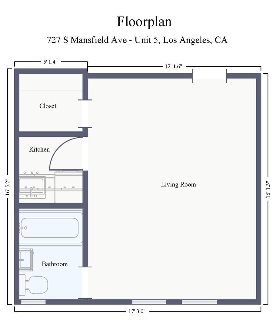 Los Angeles Apartment: 727 South Mansfield