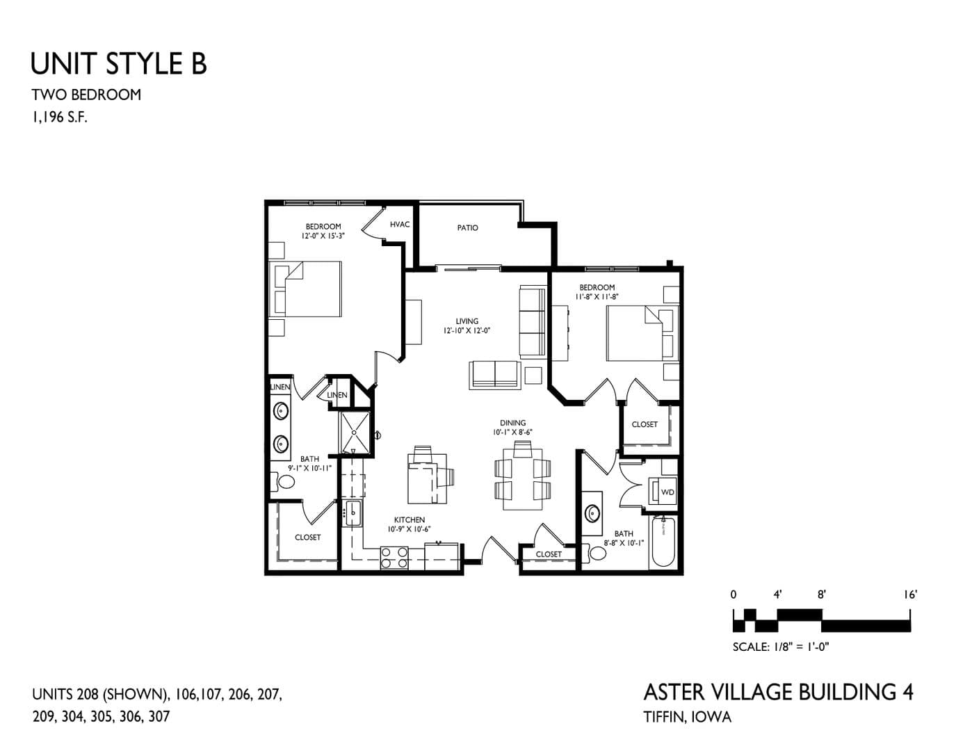 Tiffin Apartment: 1351 Aster Drive