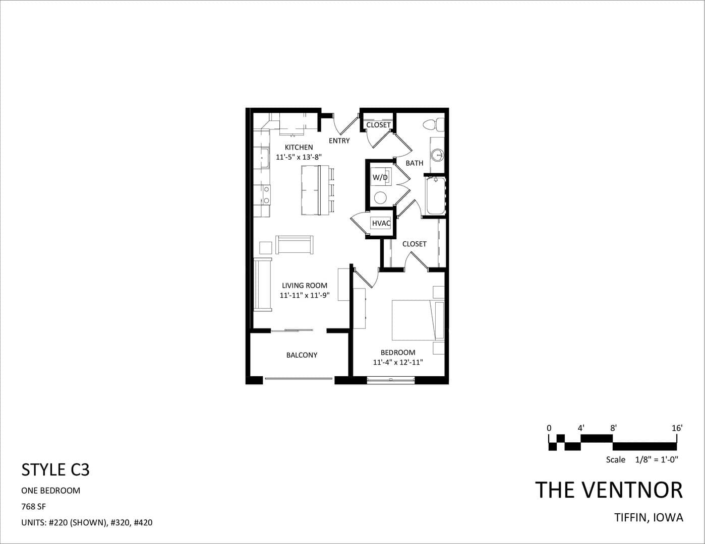 Tiffin Apartment: 1111 Parkside Street