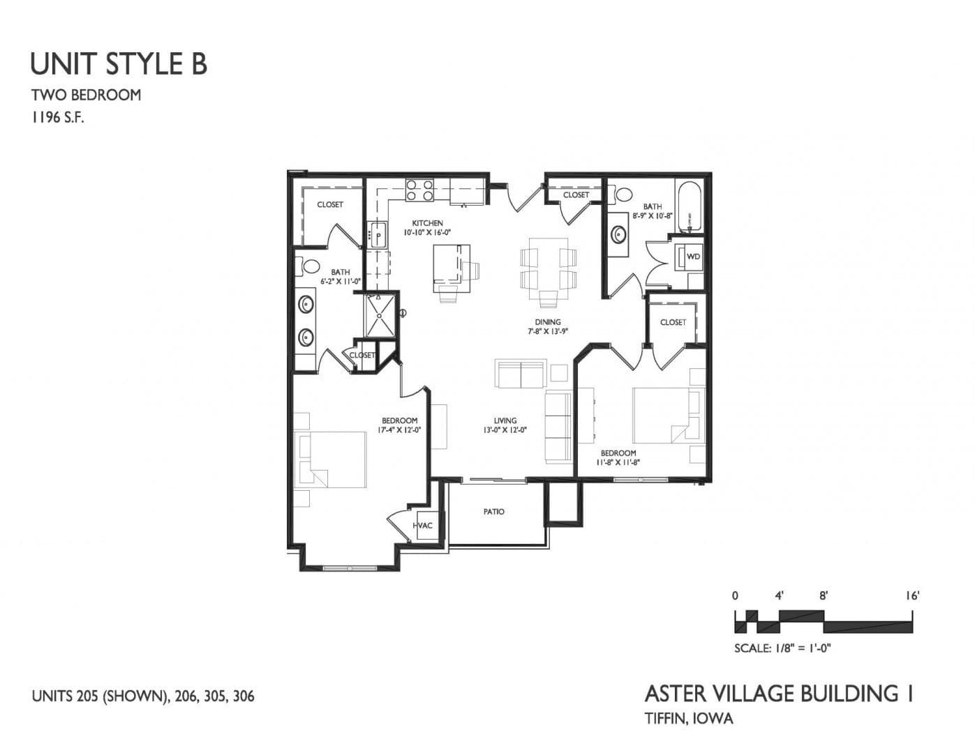 Tiffin Apartment: 1201 Aster Drive