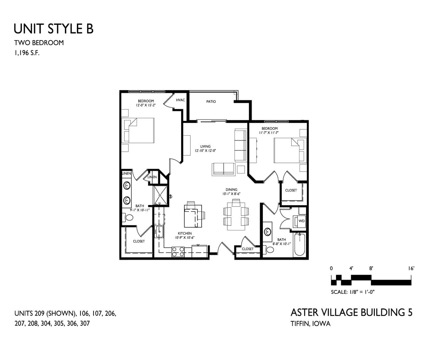 Tiffin Apartment: 1401 Aster Drive