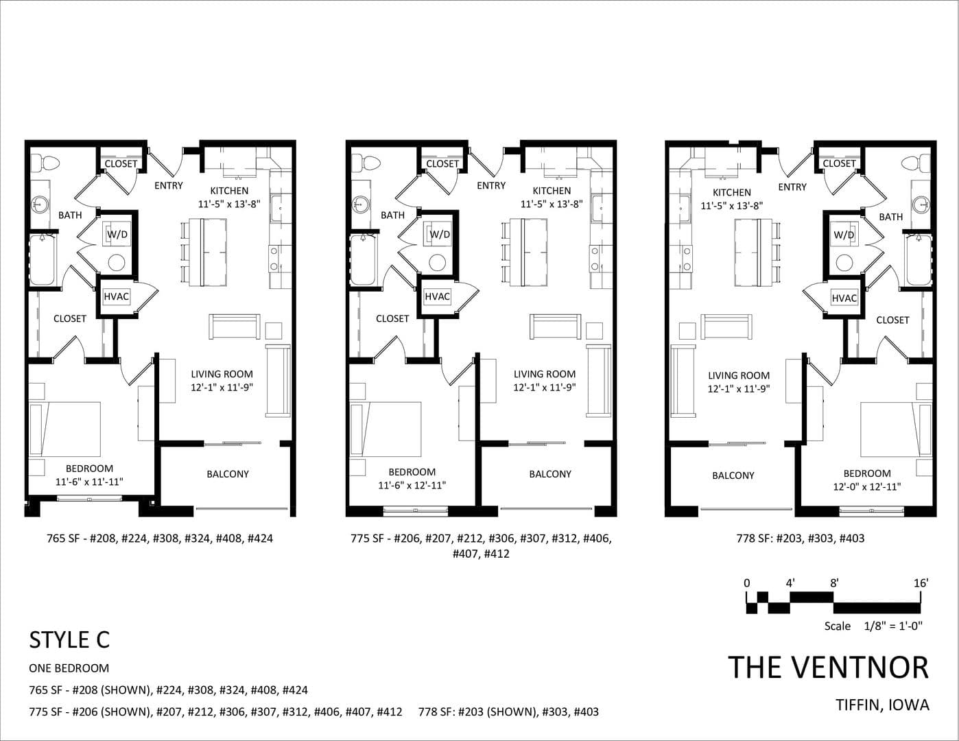 Tiffin Apartment: 1111 Parkside Street