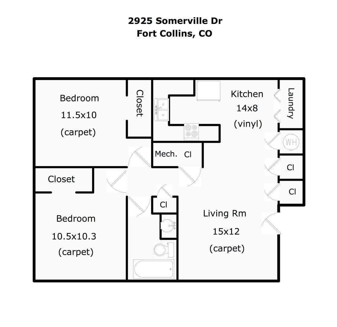 Fort Collins Apartment: 2925 Somerville Dr 1