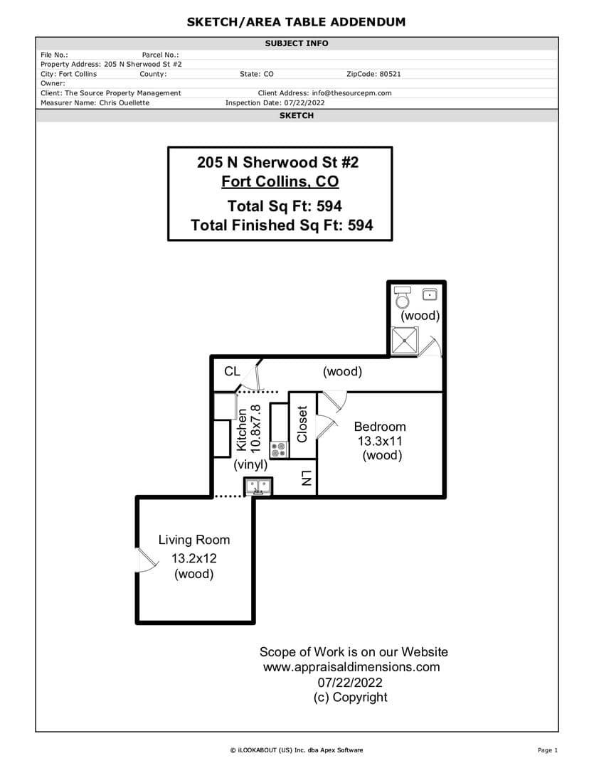 Fort Collins Apartment: 205 N Sherwood 2