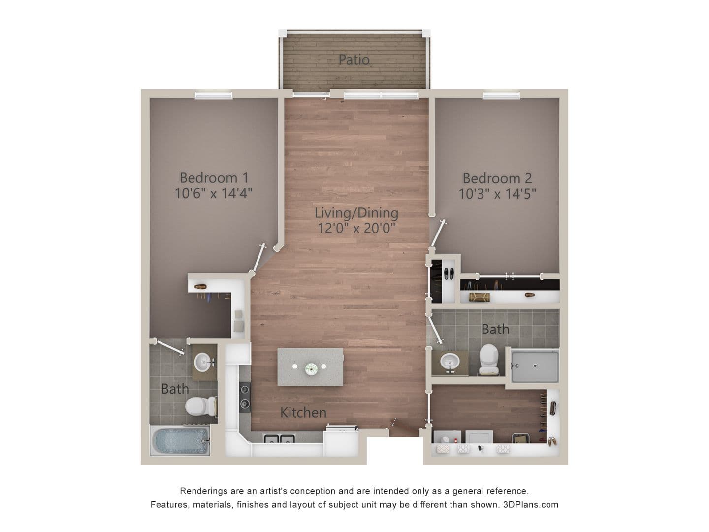 Holmen Apartment: 1614 Prairie Place