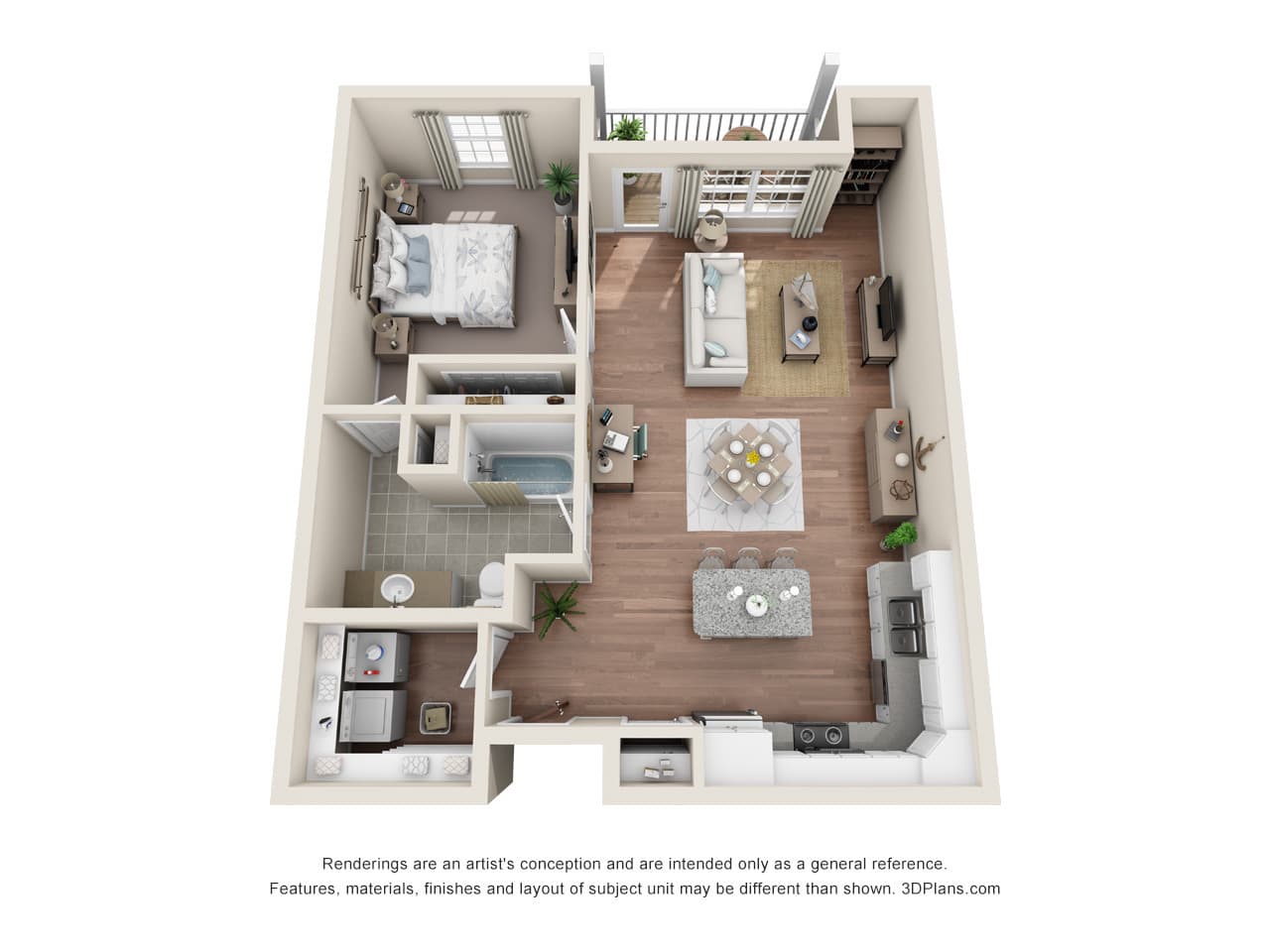 Holmen Apartment: 1614 Prairie Place