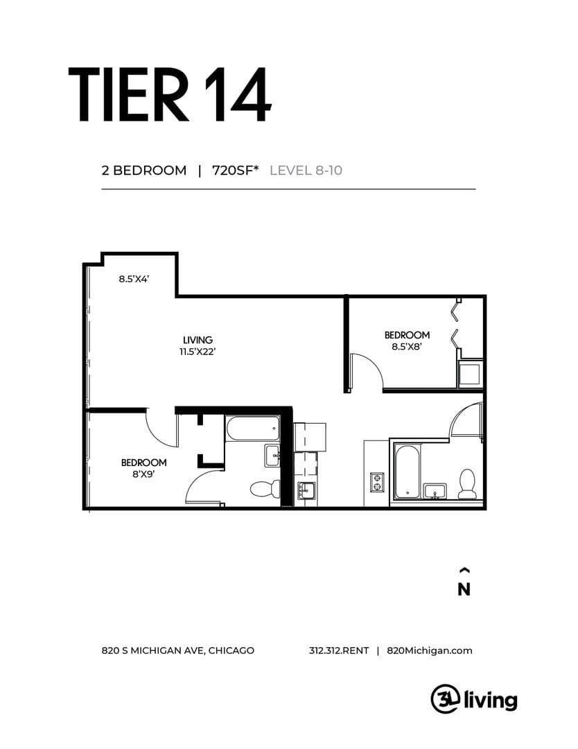 Chicago Apartment: 820 S. Michigan Ave.