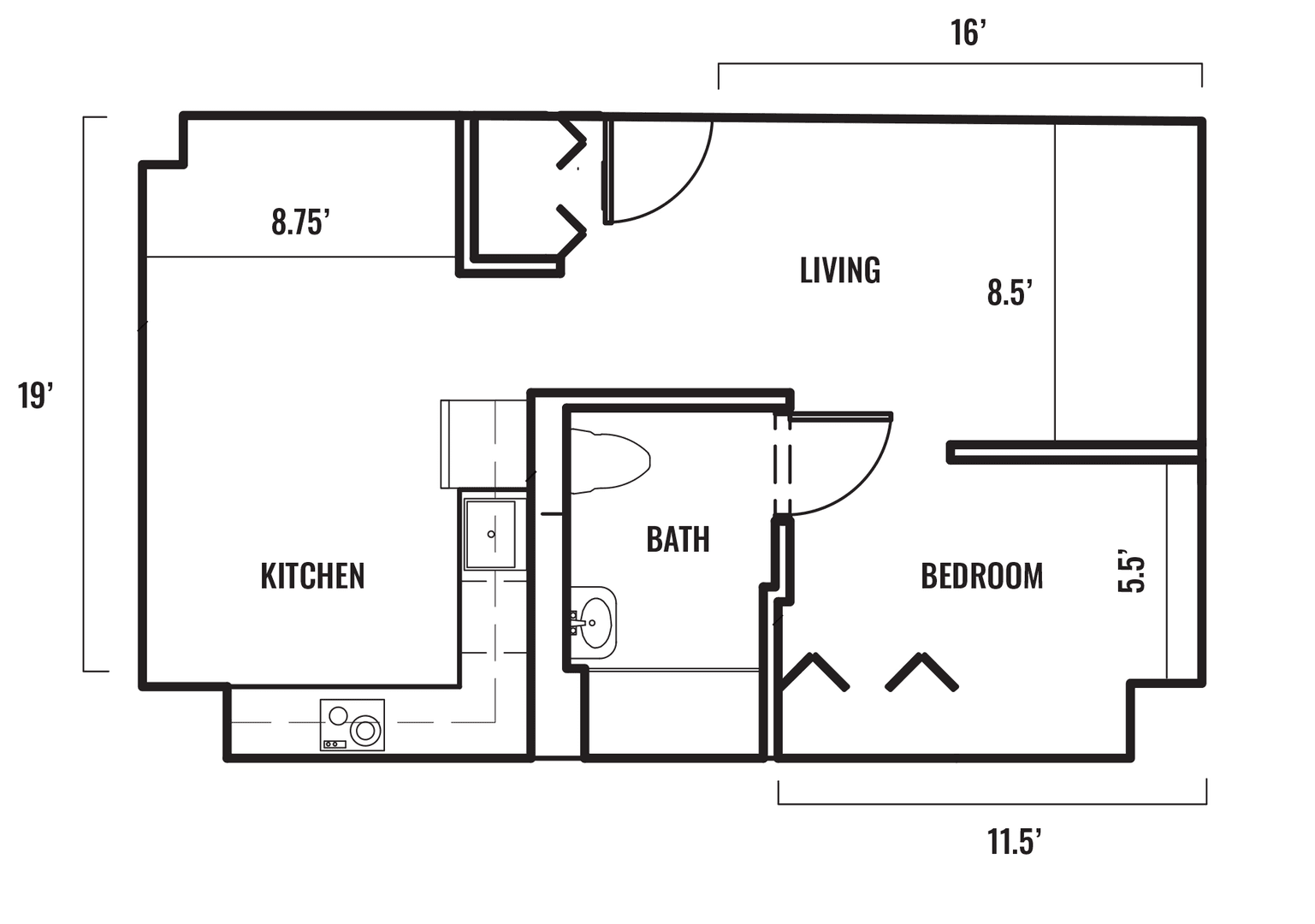 Chicago Apartment: 61 E. 21st Street