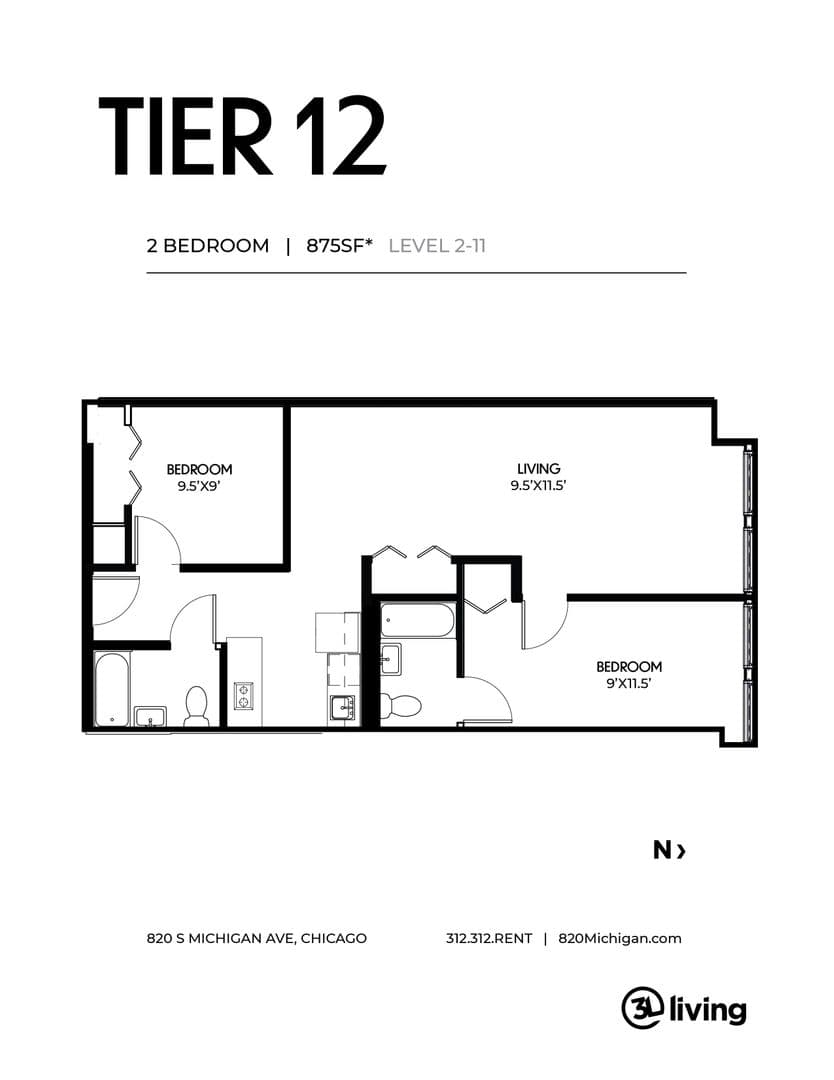 Chicago Apartment: 820 S. Michigan Ave.