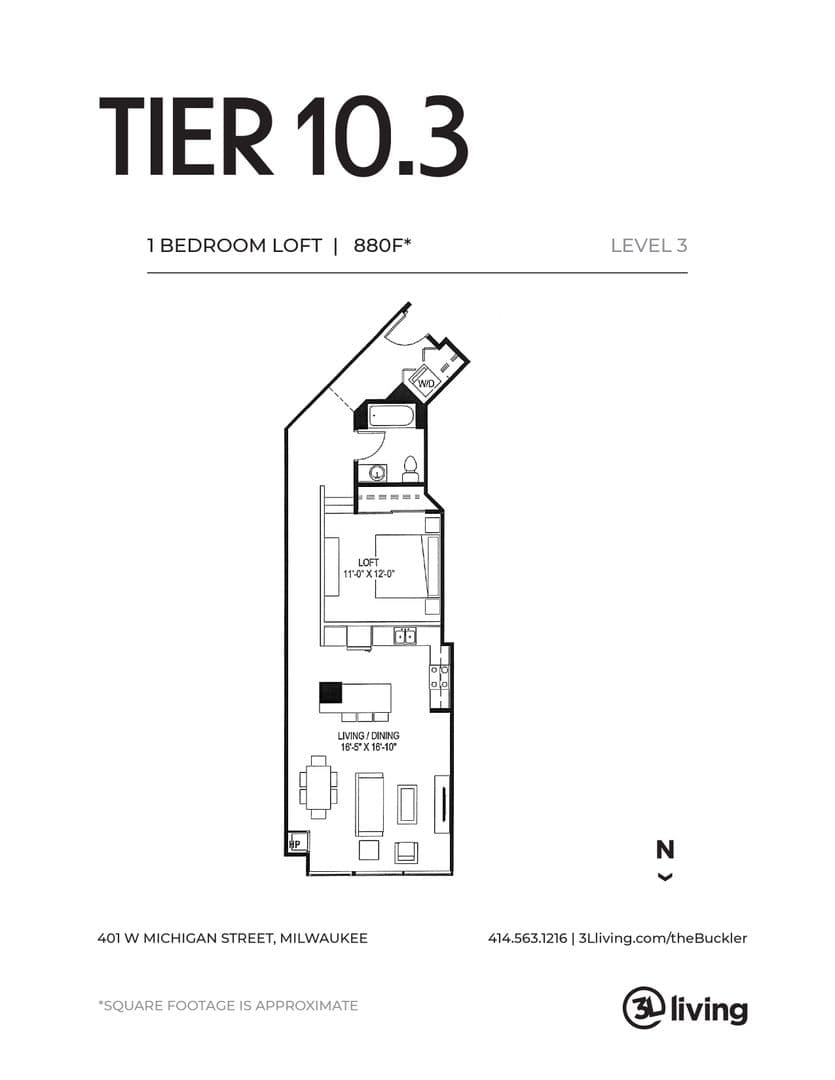 Milwaukee Apartment: 401 W. Michigan St.