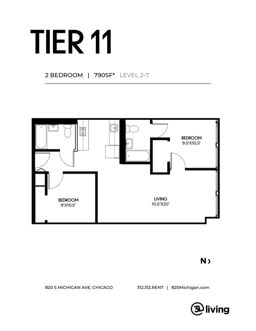 Chicago Apartment: 820 S. Michigan Ave.