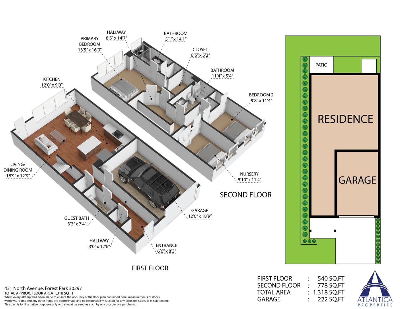 Forest Park Townhome: 431 North Ave