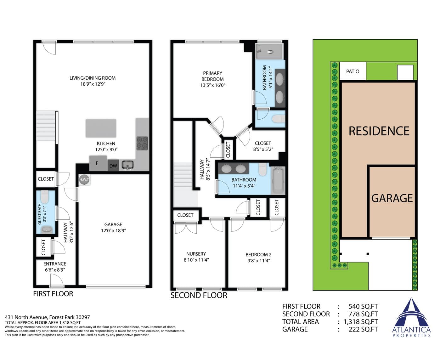 Forest Park Townhome: 431 North Ave