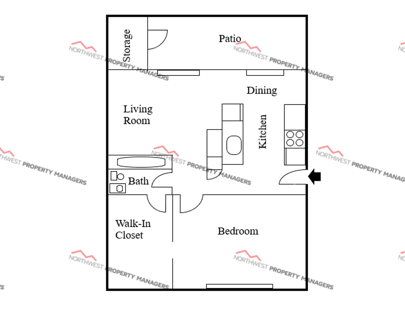 Lakewood Apartment: 4702 108th Street SW-A