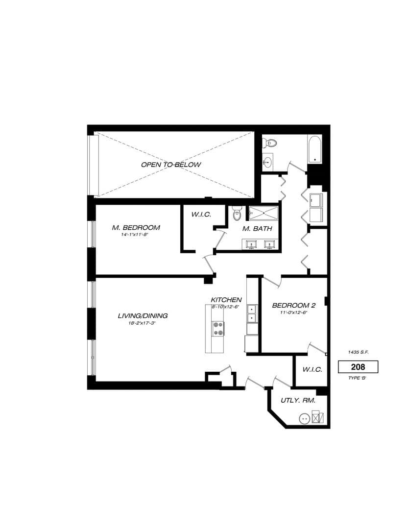 Chicago Apartment: 2550 S Wabash Ave. #208