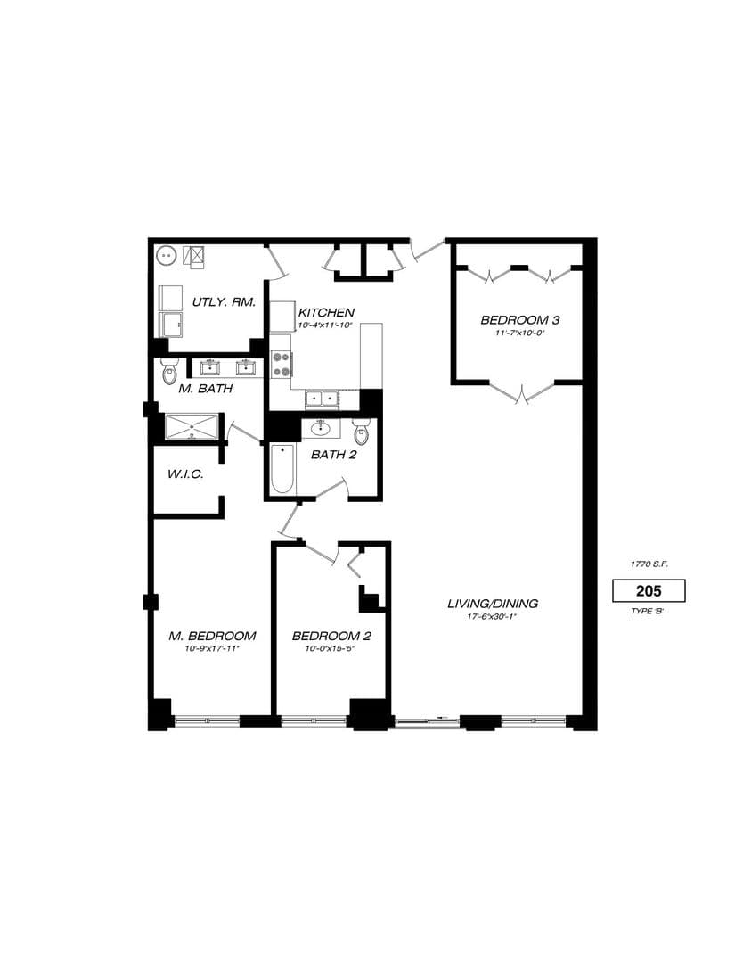 Chicago Apartment: 2550 S Wabash Ave. - 205