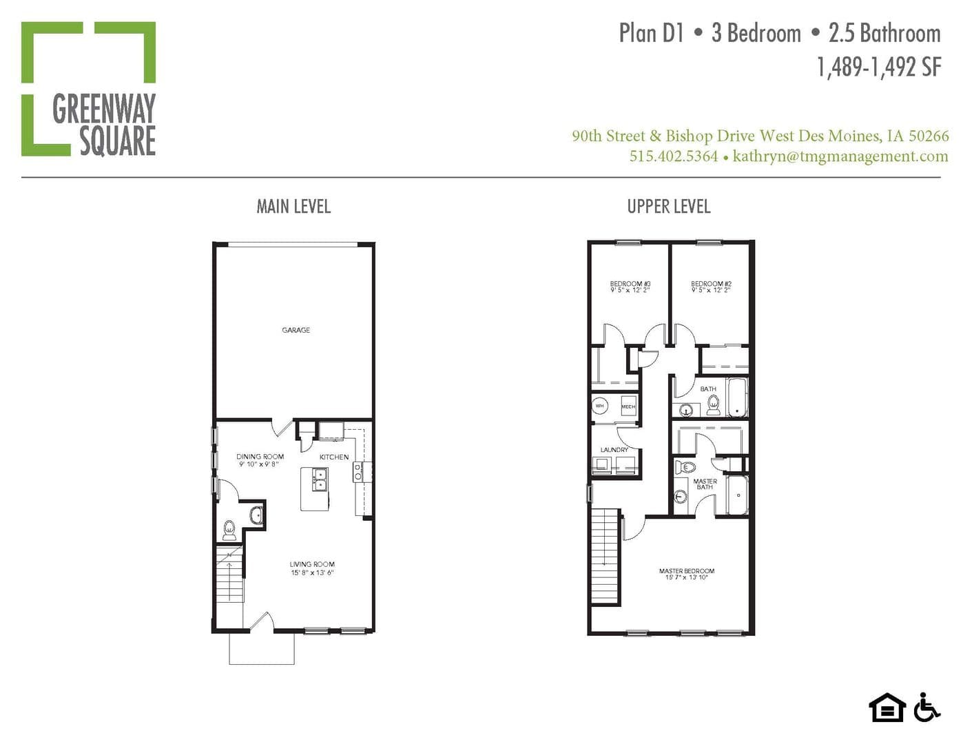 West Des Moines Apartment: 9061 Burkwood Drive