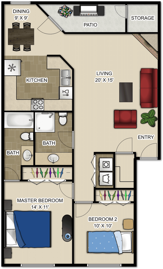 Vancouver Apartment: 5313 NE 68th Ave