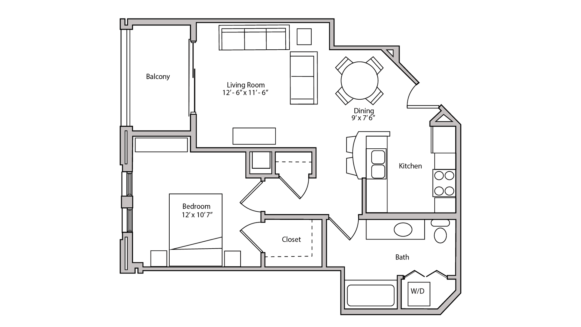 Madison Apartment: 18 S Bedford St