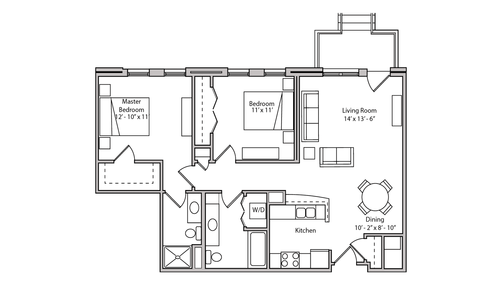 Madison Apartment: 18 S Bedford St