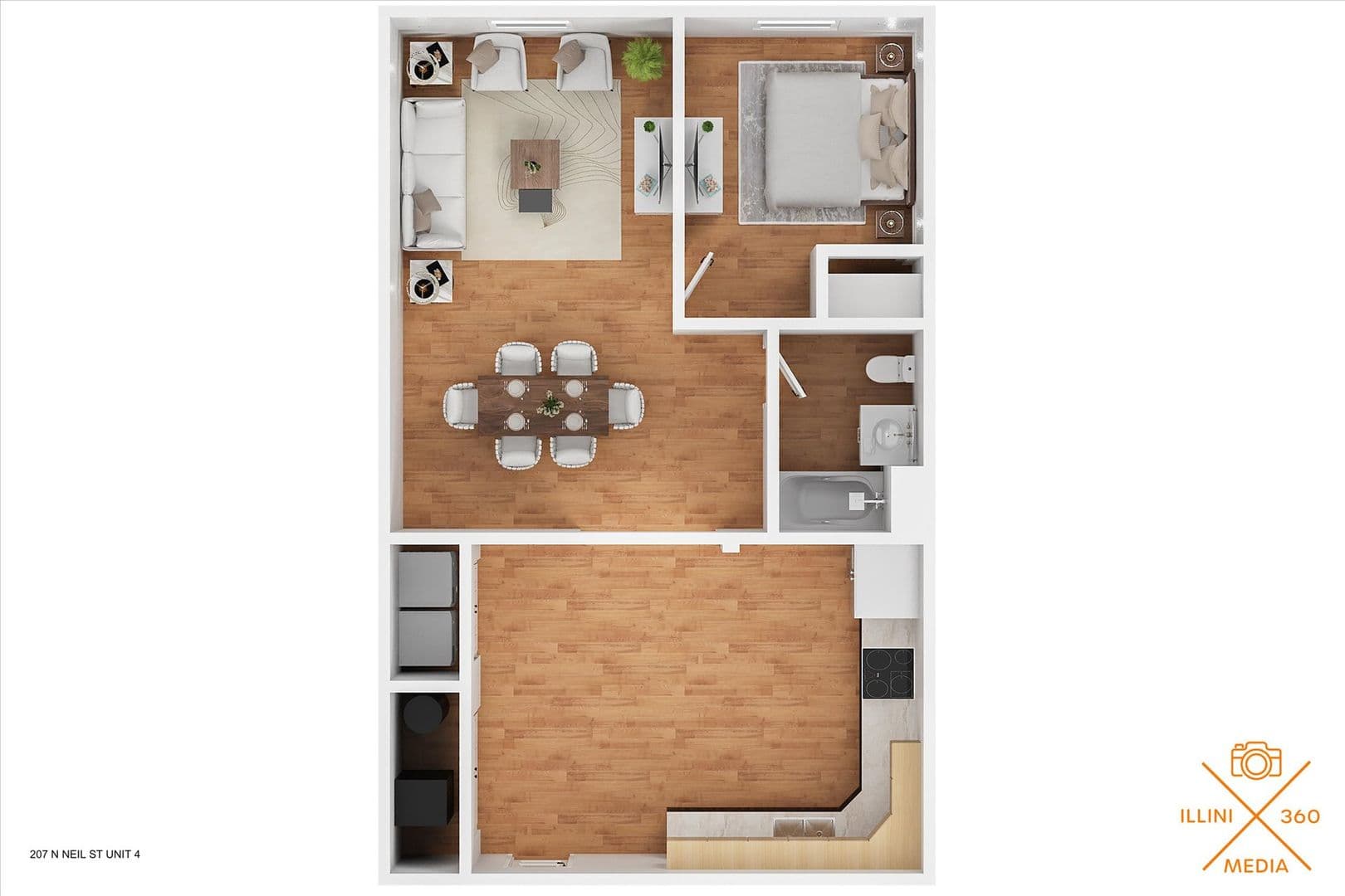 Champaign Apartment: 209 N Neil St.