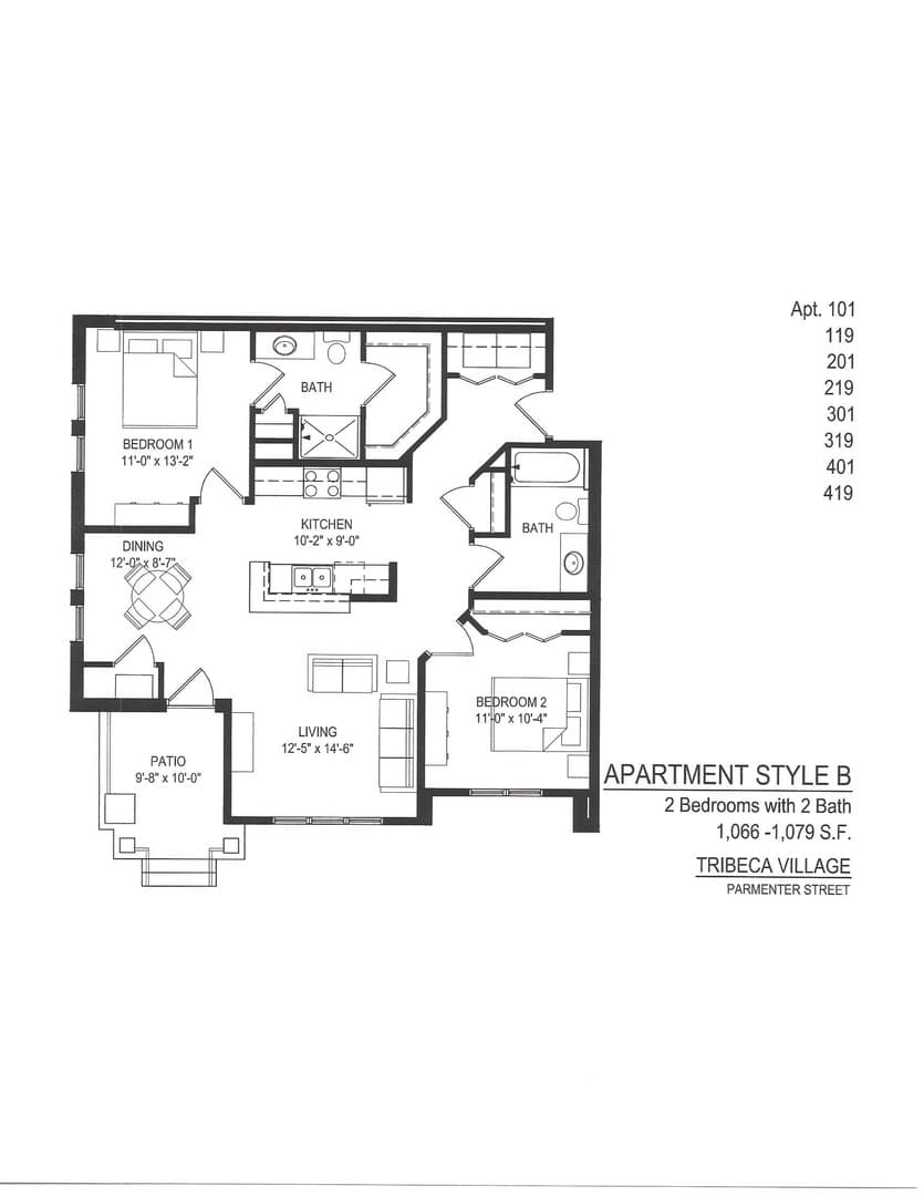 MIDDLETON Apartment: 3700 PARMENTER ST