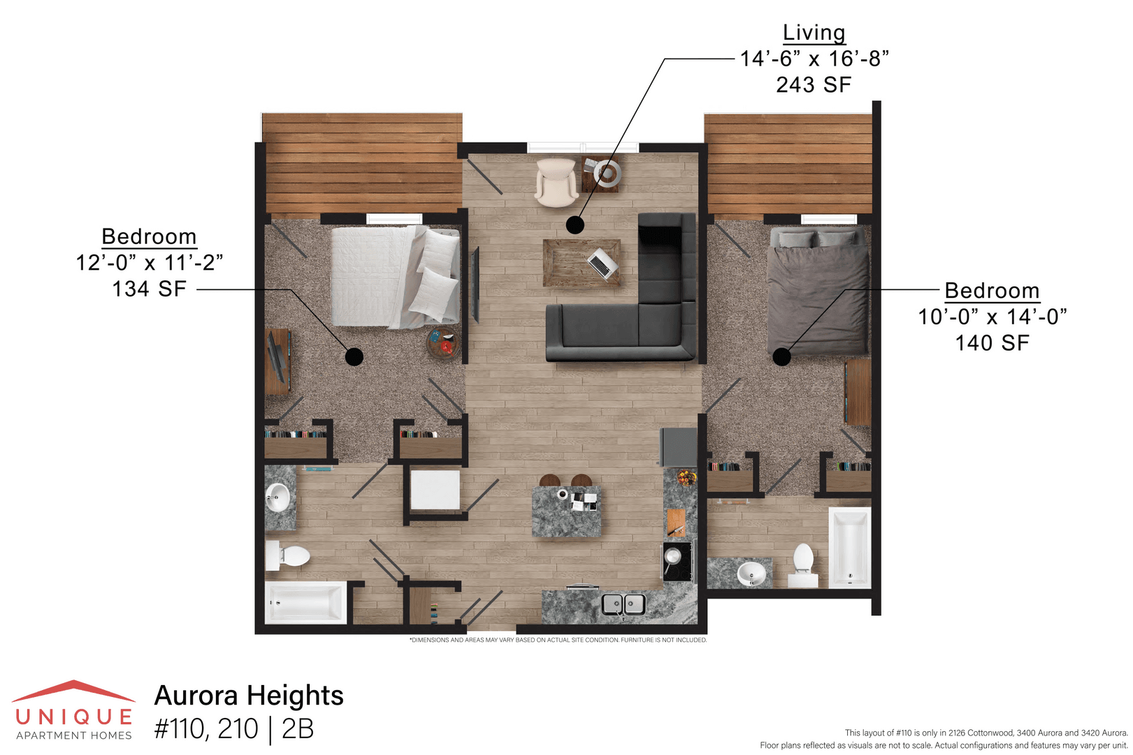 Ames Apartment: 2110 Cottonwood Rd.