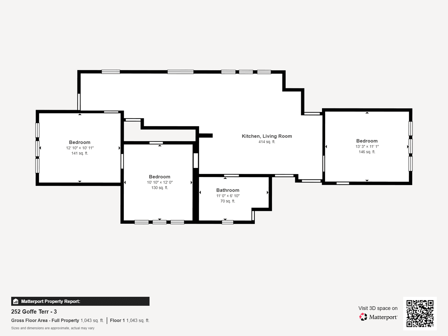 New Haven Apartment: 252 Goffe Terrace, 3