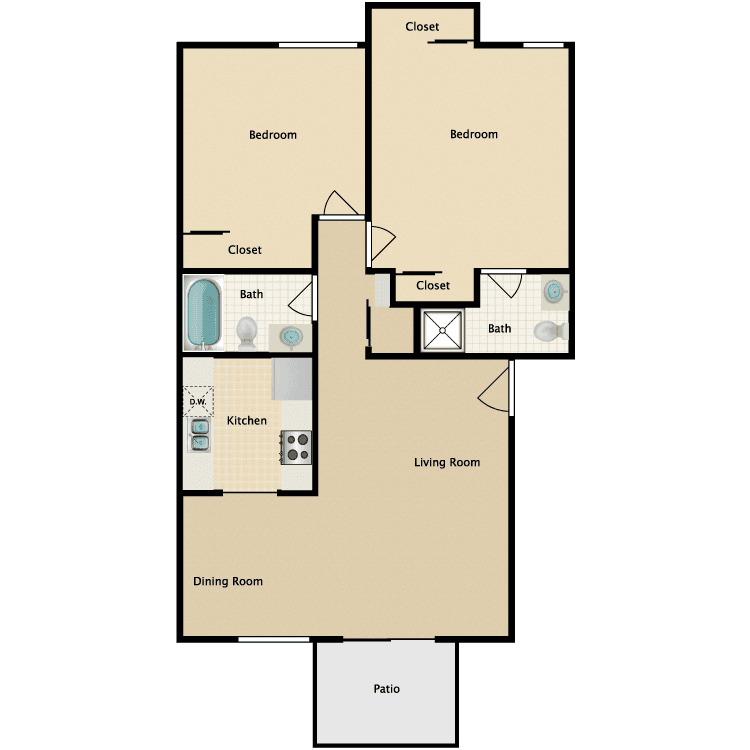La Mesa Apartment: 5333 Baltimore Dr