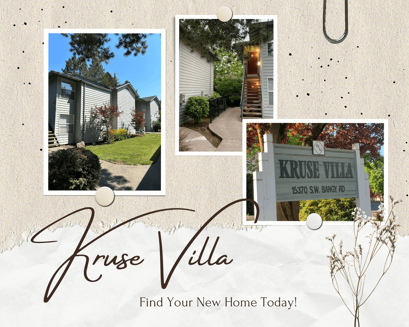 Lake Oswego Apartment: 15370 SW Bangy Road