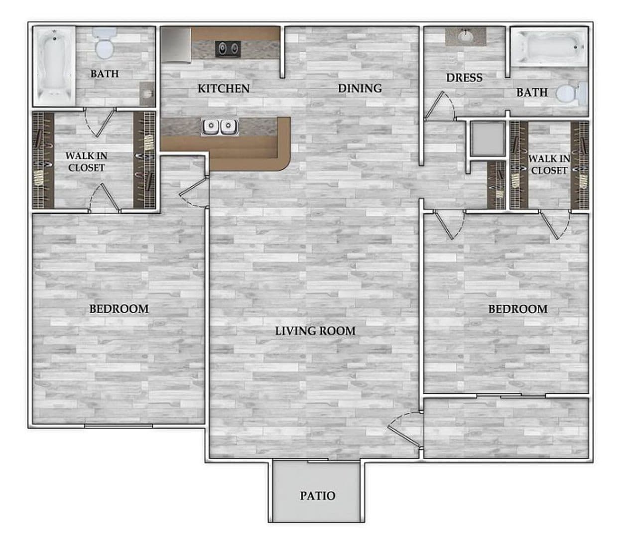 Houston Apartment: 8700 Gustine Ln