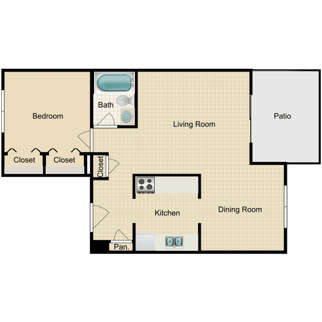 Port Arthur Apartment: 1348 Jefferson Dr