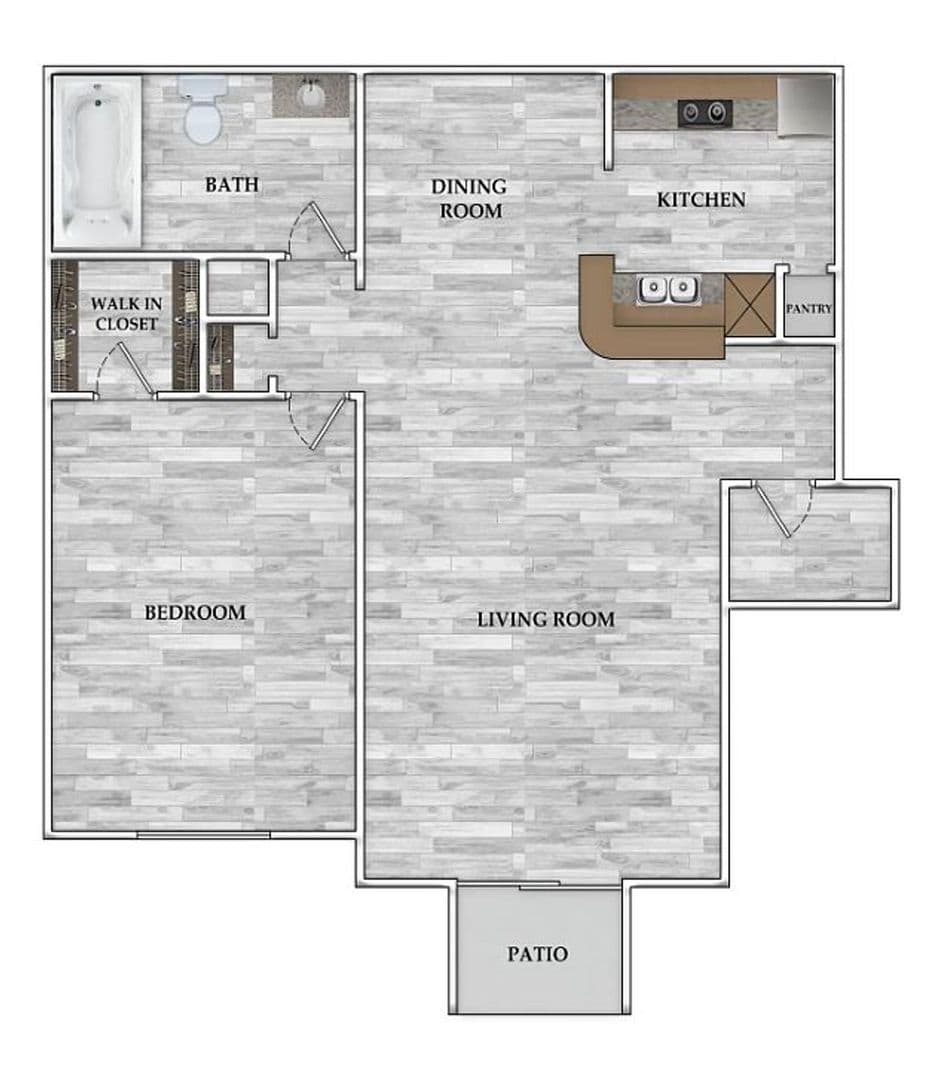 Houston Apartment: 8700 Gustine Ln