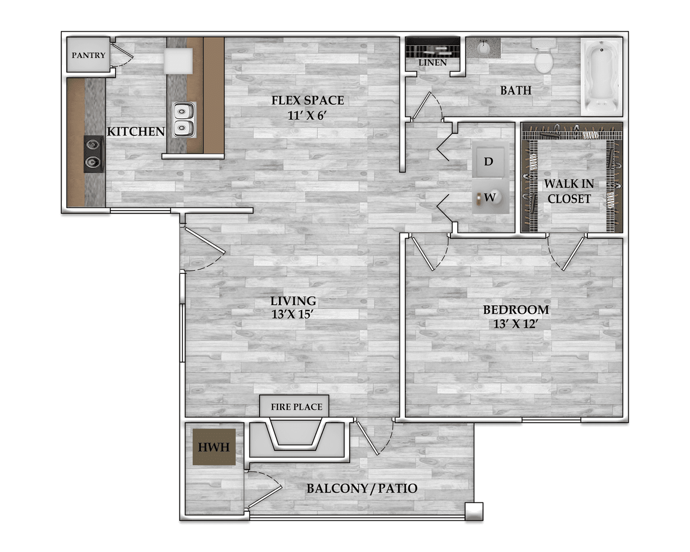 Houston Apartment: 17630 Wayforest Dr