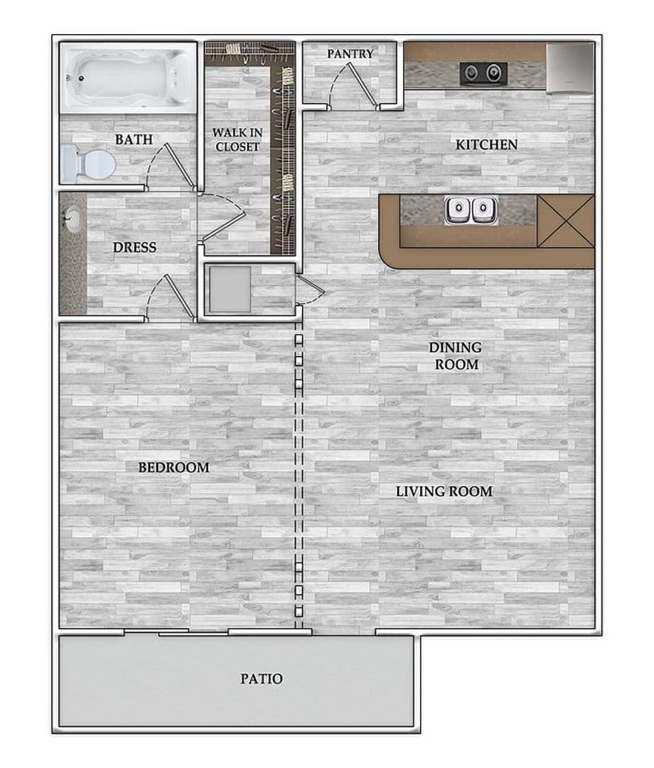 Houston Apartment: 8700 Gustine Ln