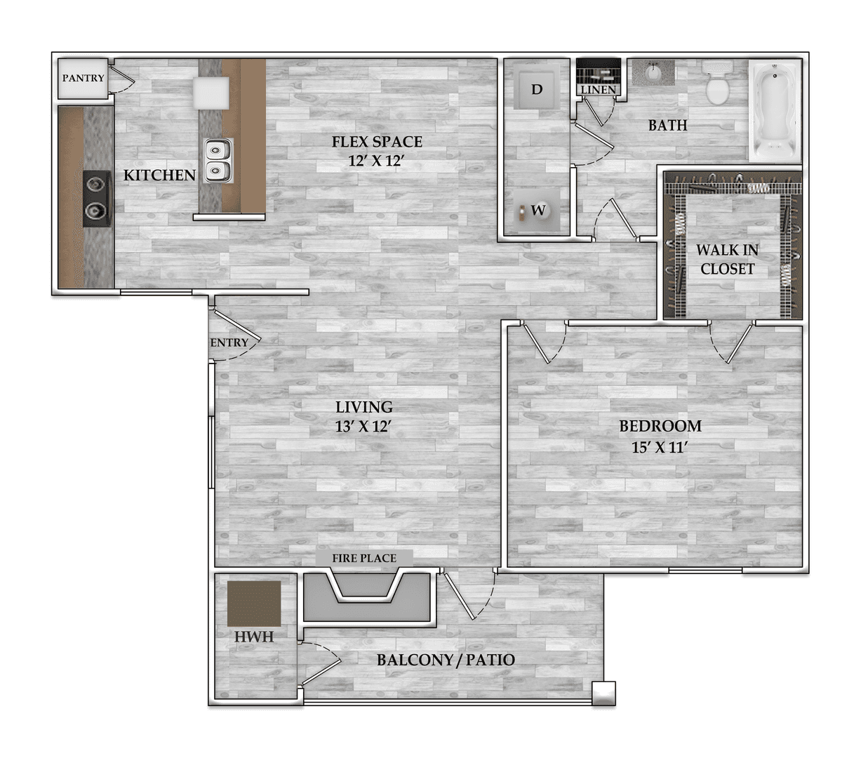 Houston Apartment: 17630 Wayforest Dr