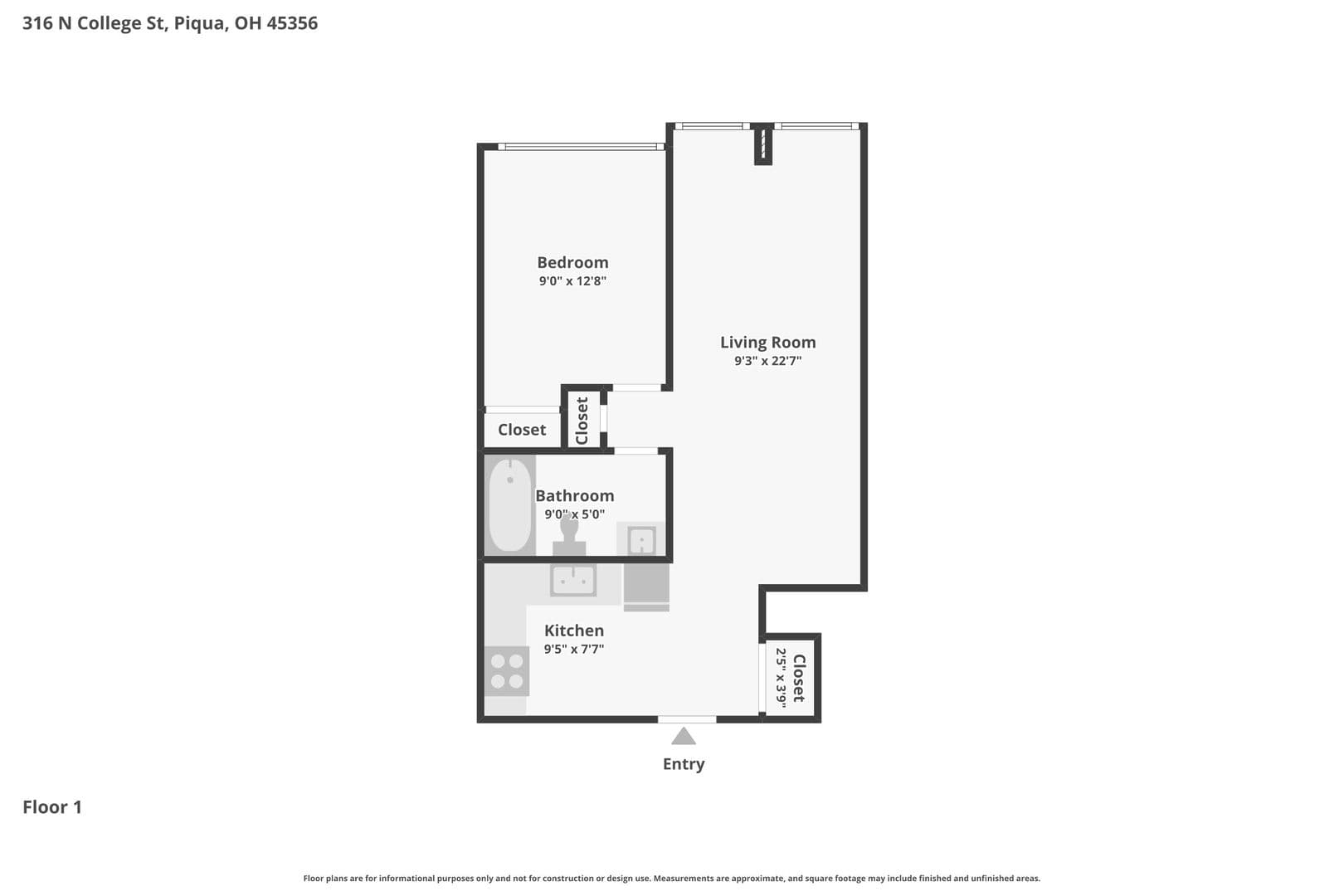 Piqua Apartment: 316 N. College St.