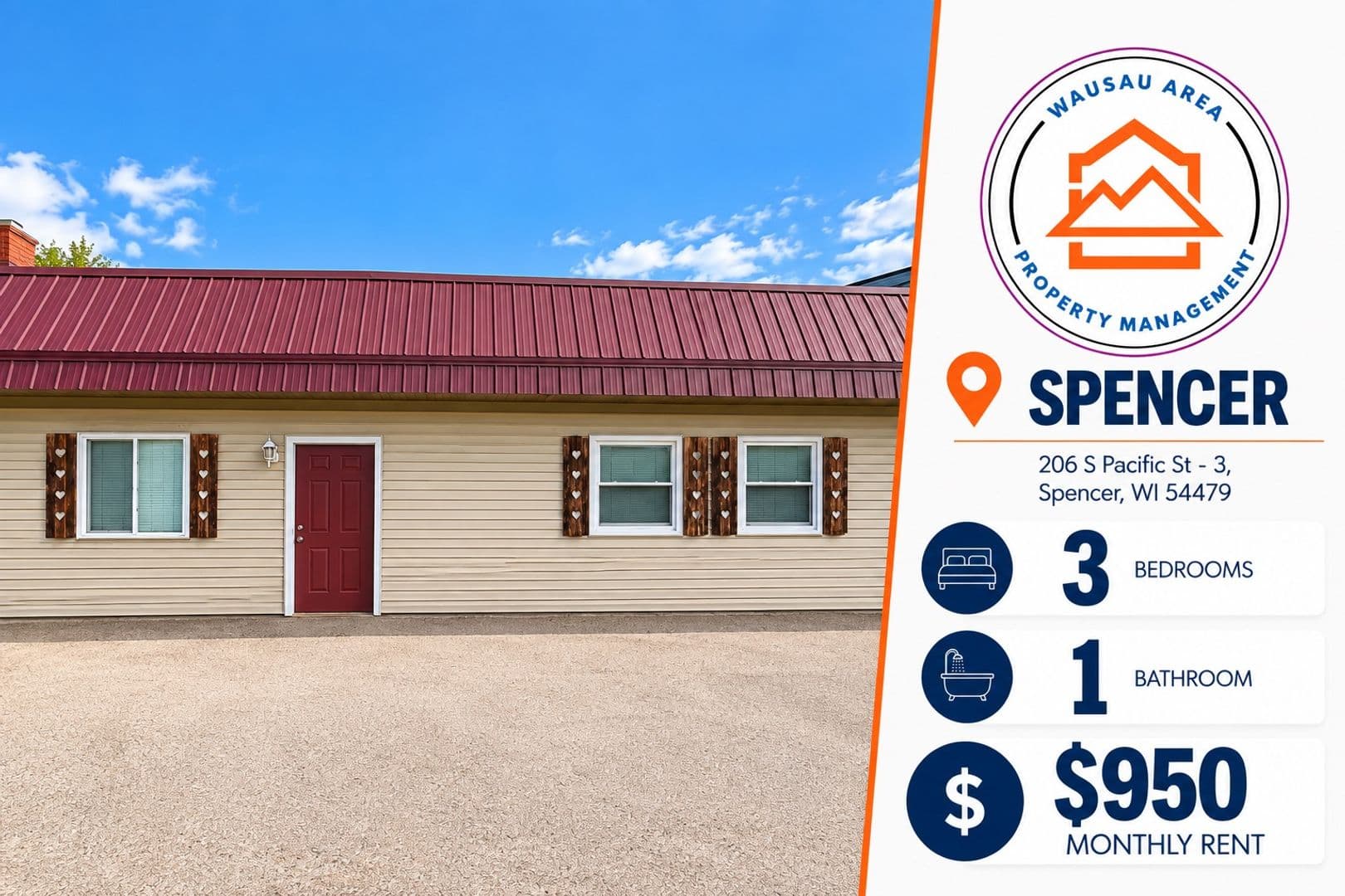 Spencer Apartment: 206 S Pacific St