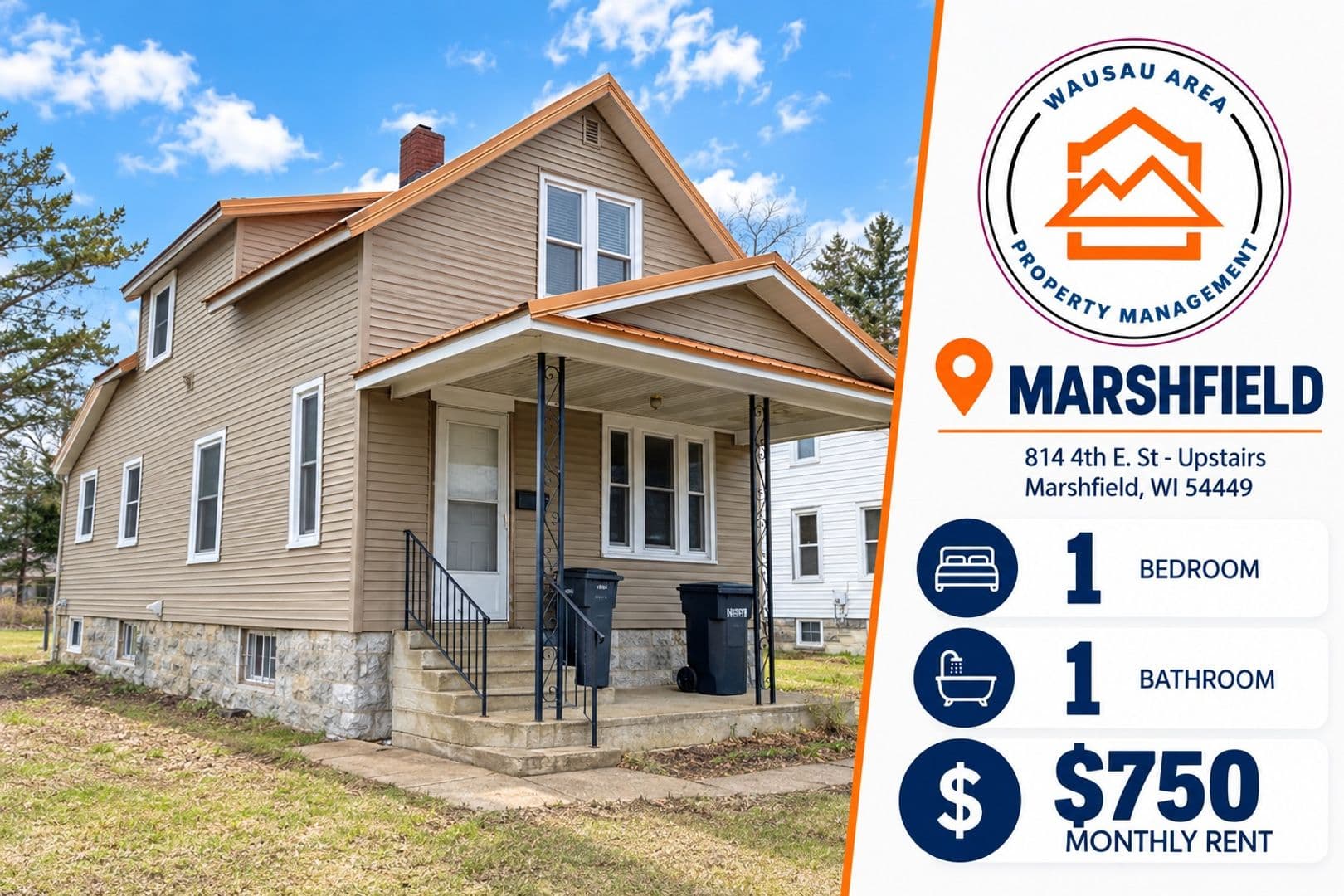 Marshfield Apartment: 814 4th E. St